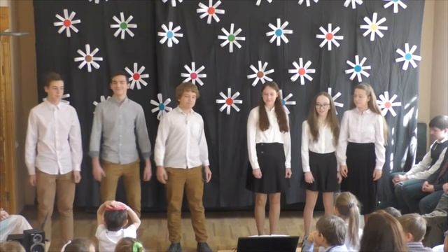 Песня мамонтёнка в исполнении восьмиклассников, День семьи 2018 смотреть онлайн