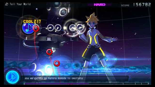Hatsune Miku: Project DIVA F - Kagamine Len Append - Tell Your World (gameplay. Hard)