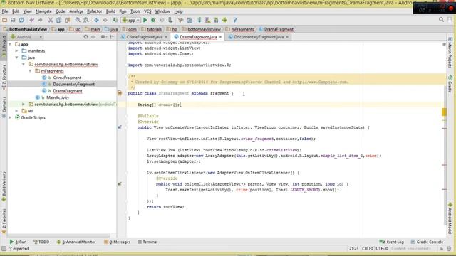 Android Bottom Navigation Bar Ep.02 - Fragments With ListView смотреть онлайн