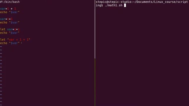 Инструкции Linux - #70 урок. Скрипты на bash: Арифметика смотреть онлайн