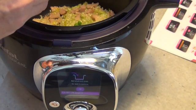 Pea and Ham Risotto Tefal Cook 4 Me mini review cheekyricho video recipe episode 1,016 смотреть онлайн