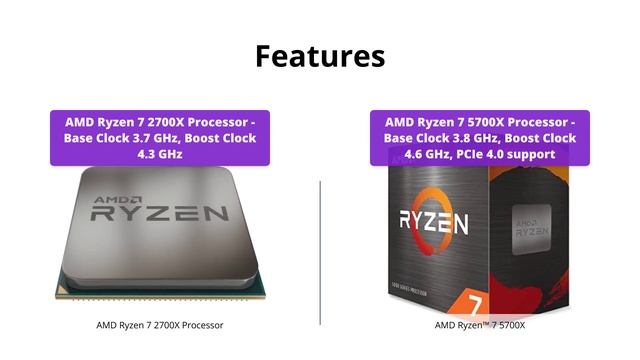 AMD Ryzen 7 2700X vs AMD Ryzen 7 5700X Processor Comparison смотреть онлайн