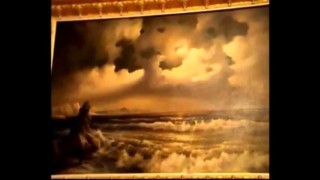 Крым Новоозерное.Художник Юрков-Кобылин рисует море и лошадей. смотреть онлайн