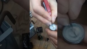 Пайка алюминиевых выводов аккумуляторов 21700 от Теслы. Soldering LiPo 21700 cells from Tesla cars.