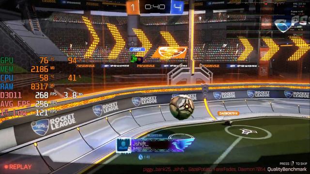 Rocket League - RTX2060 + i3 10100F - 1080p Max Settings - FPS Benchmark Test смотреть онлайн