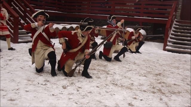 Battle of Trenton Reenactment 2017: 18th Century British Army Musket Tactics смотреть онлайн