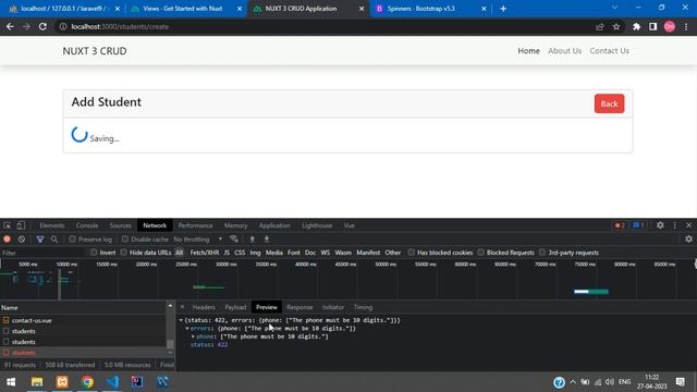 Nuxt JS CRUD - Complete nuxt crud using laravel api from scratch tutorial | Nuxt CRUD operation смотреть онлайн