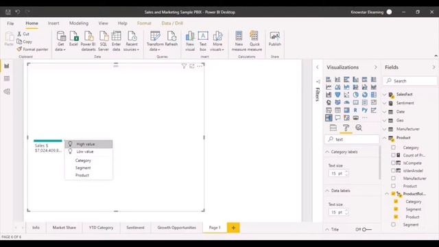 Power BI tutorial | Data Visualizations - Decomposition Tree смотреть онлайн