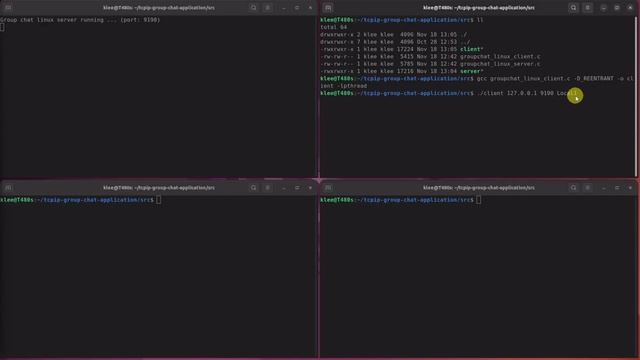 TCP/IP Group Chat Application Using C (Demo) смотреть онлайн