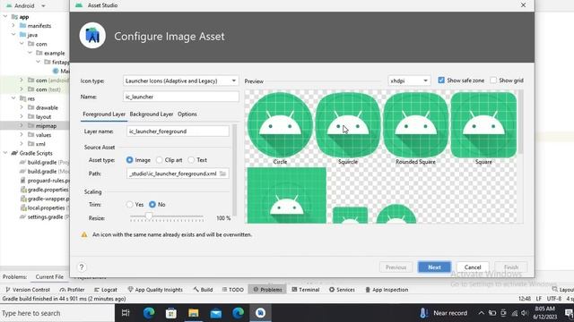 How to create Launcher App icon in Andrio studio || how to change app icon смотреть онлайн