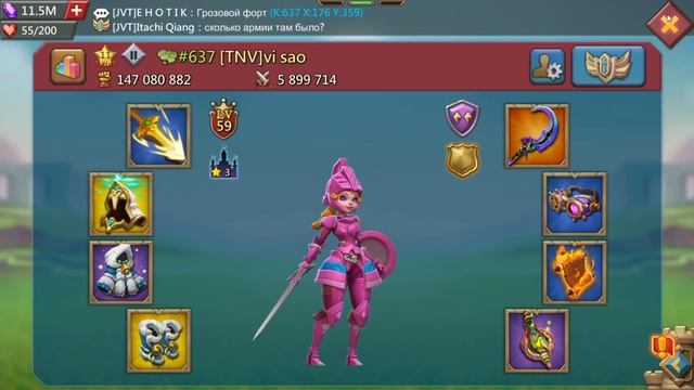 Lords Mobile - Наши сборы на КВК. Опять остались? Бьем цели в онлайне