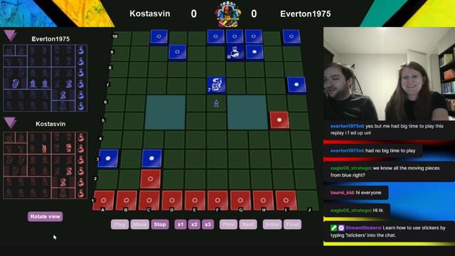 Stratego - Kostasvin vs Everton1975 - Round #1 Champion of the Fortress I смотреть онлайн