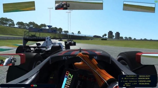 rFactor 2 обзор обновленного контента от разрабов Sao Paulo и машины Formula 2 (newDX11)