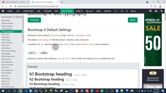 Part 1: Learning Bootstrap 4 from w3schools.com смотреть онлайн