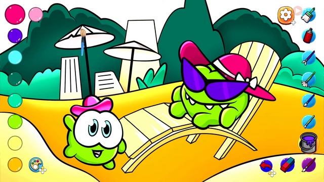 Om Nom: Coloring, Toons & Puzzle - Геймплей | Switch смотреть онлайн