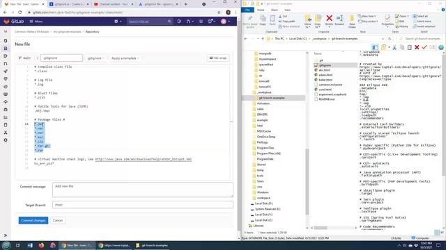 How to create a .gitignore file in GitLab смотреть онлайн