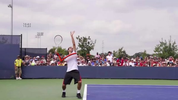 большой теннис подача видео