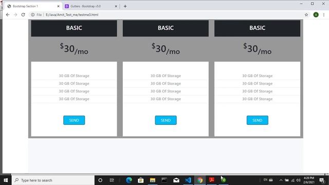 bootstrap شرح الل Pricing section of template part #4 смотреть онлайн