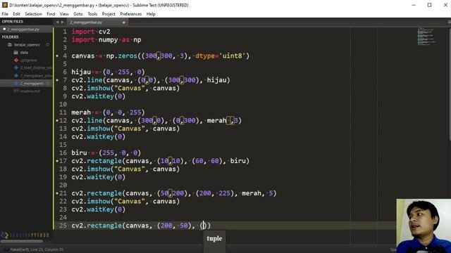 OpenCV untuk Pemula : Ep. 3 Menggambar dengan OpenCV смотреть онлайн