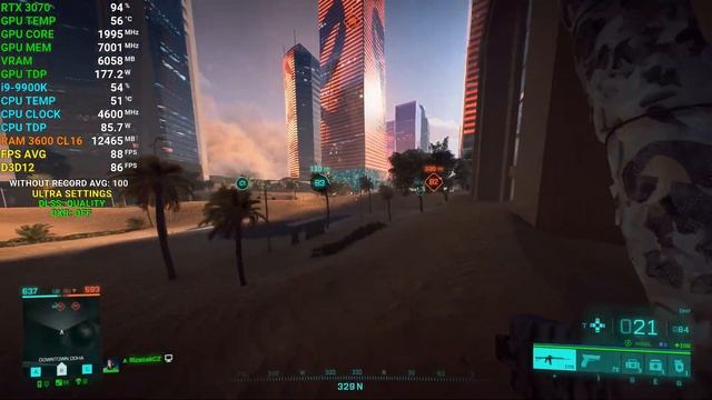 Battlefield 2042 (DXR/DLSS) | RTX 3070 | i9-9900K 4.6GHz | 1440P смотреть онлайн