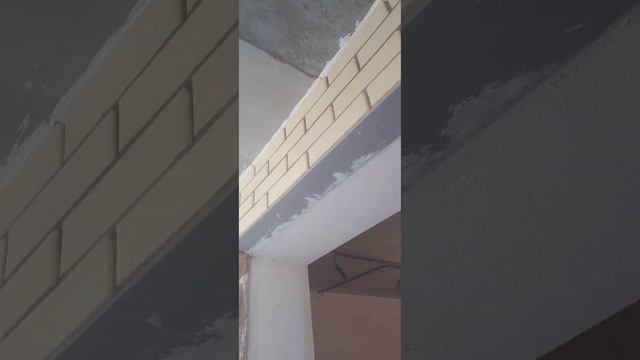 Оформление межбалконной арки кирпичиками смотреть онлайн