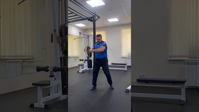 Упражнение для развития мощных боковых ударов с помощью диска для штанги #спорт #sports #fitness смотреть онлайн