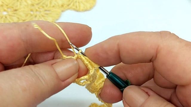 Роскошный!!! Веерный  узор крючком 