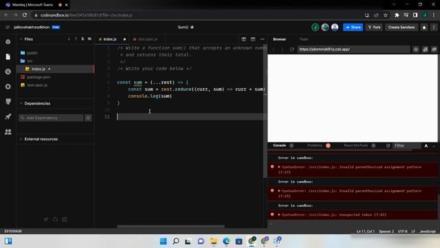 VISA Frontend Interview | ? Selected | ReactJs & JavaScript смотреть онлайн