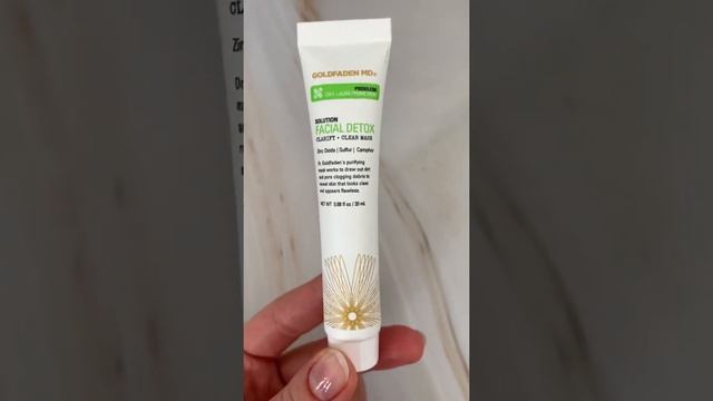 GOLDFADEN MD FACIAL DETOX clarify+clear mask смотреть онлайн