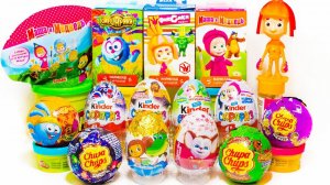 15 Киндер Сюрпризов по российским мультикам Фиксики СМЕШАРИКИ Маша и Медведь ЛУНТИК Барбоскины