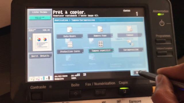 ajouter le mot"copie"sur une copie couleur si l'original konica minolta смотреть онлайн
