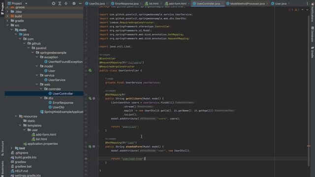 Основы создания веб-приложений с Spring Boot смотреть онлайн