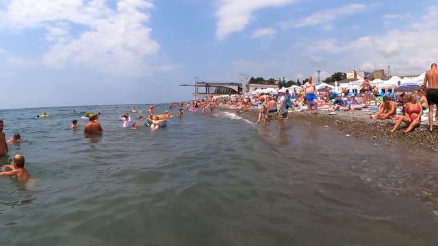 Шезлонг -600руб. Пляж "Взморье" ,июль 2021! ?ЛАЗАРЕВСКОЕ СЕГОДНЯ?СОЧИ. смотреть онлайн