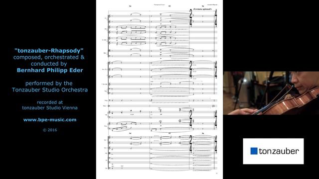 Bernhard P. Eder - ''tonzauber-Rhapsody'' for orchestra (2016) смотреть онлайн
