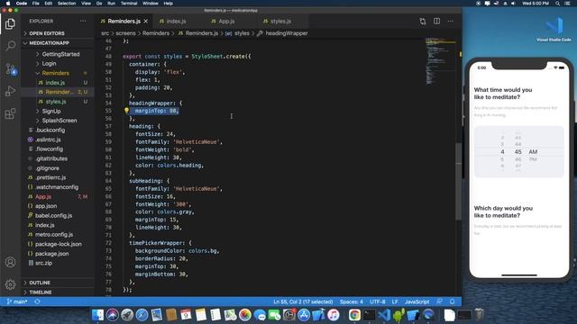 Medication App UI Using React Native | Set Reminder Screen #reactnative #ui #speed_code #UI смотреть онлайн
