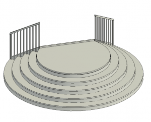 Лестница в ревит (autodesk revit)