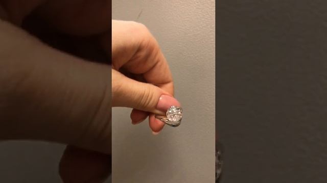 СЕРЕБРЯНОЕ КОЛЬЦО С ФИАНИТАМИ 925 ПРОБЫ |СТЕКЛО | COLLECTION | FRENCH BALL | AQUAMARINE JEWELRY | смотреть онлайн