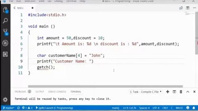 Variables in C Language Int, Char, Float, and Double Data Types смотреть онлайн