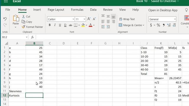 Excel - Skewness and Kurtosis смотреть онлайн