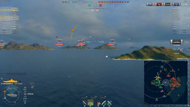 WoWs: Alabama ST - USN BB dispersion lul смотреть онлайн