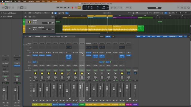 Logic Pro #29 - Track Stacks & Bus Processing