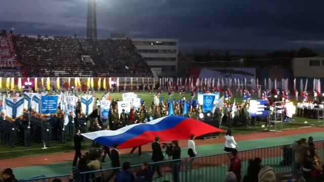 Вынос флага РФ. Посвящение 2014