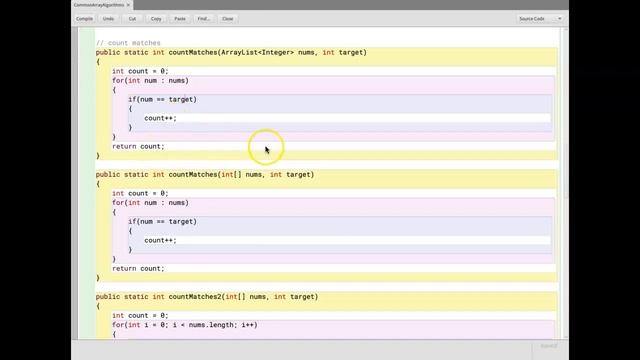 Common Array Algorithms: Count Matches смотреть онлайн