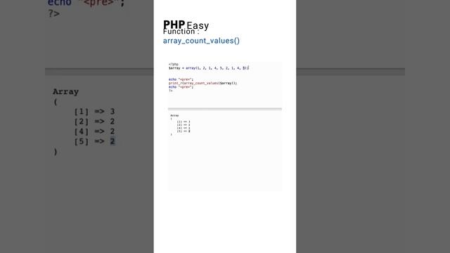 array count values смотреть онлайн