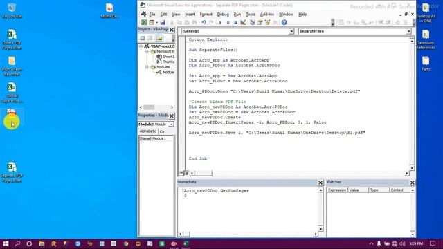 VBA PDF Automation - Split PDF Pages using VBA | How to split multiple PDF pages using VBA (Part-4) смотреть онлайн