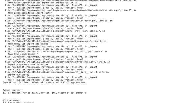 GIS: Processing plugin Python error on startup of QGIS 2.8.1 смотреть онлайн