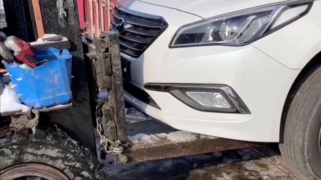 Выгрузка авто из Кореи в Одессе.