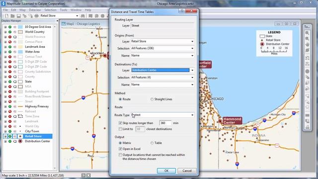 Maptitude 2019 Distance Matrix & Distance Calculator смотреть онлайн