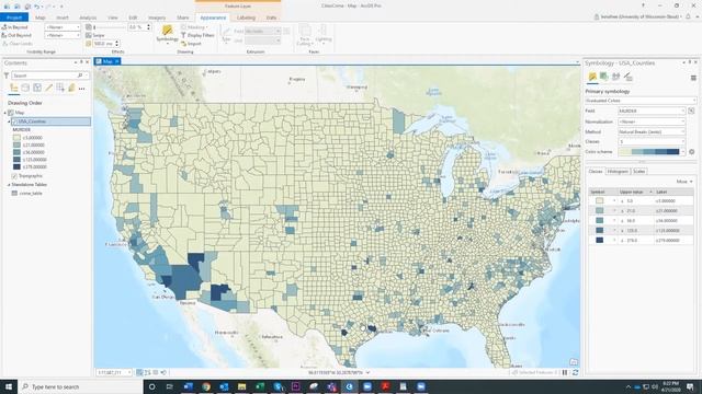 Creating a Choropleth Map in ArcGIS Pro смотреть онлайн
