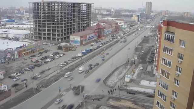 На Мельникайте. Тюмень. Time Lapse. (HD) смотреть онлайн